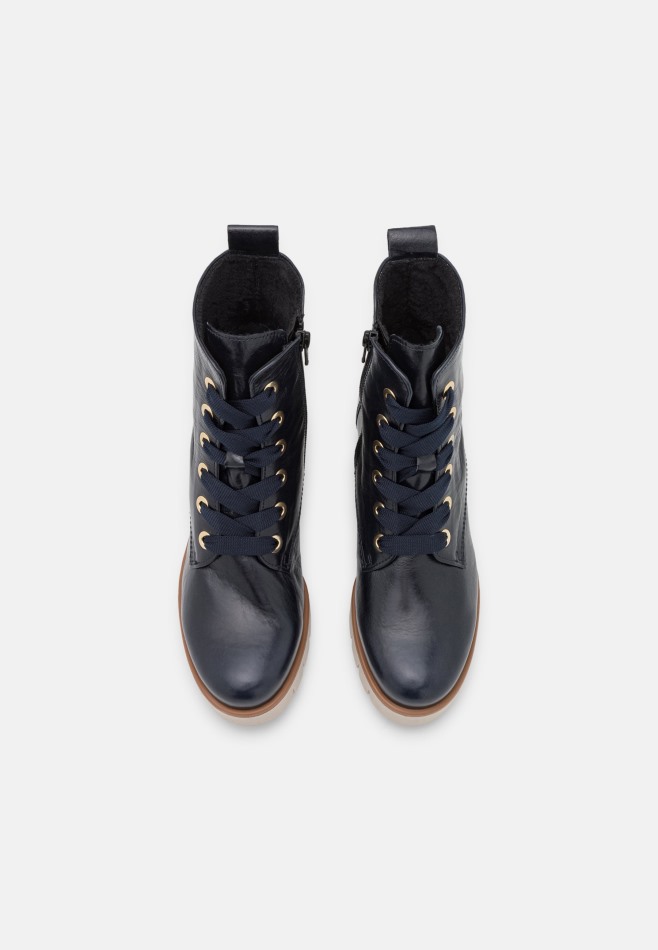 Bottines à Lacets Bleu Foncé Gabor | Exclusif